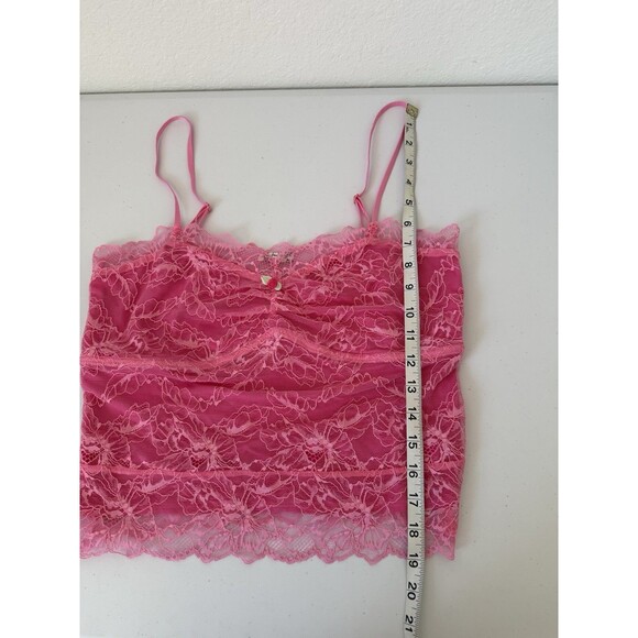 Free People Intimately Lacey Essential Cami Lace‎ Camisole Pink Size Large NWOT - Picture 7 of 11